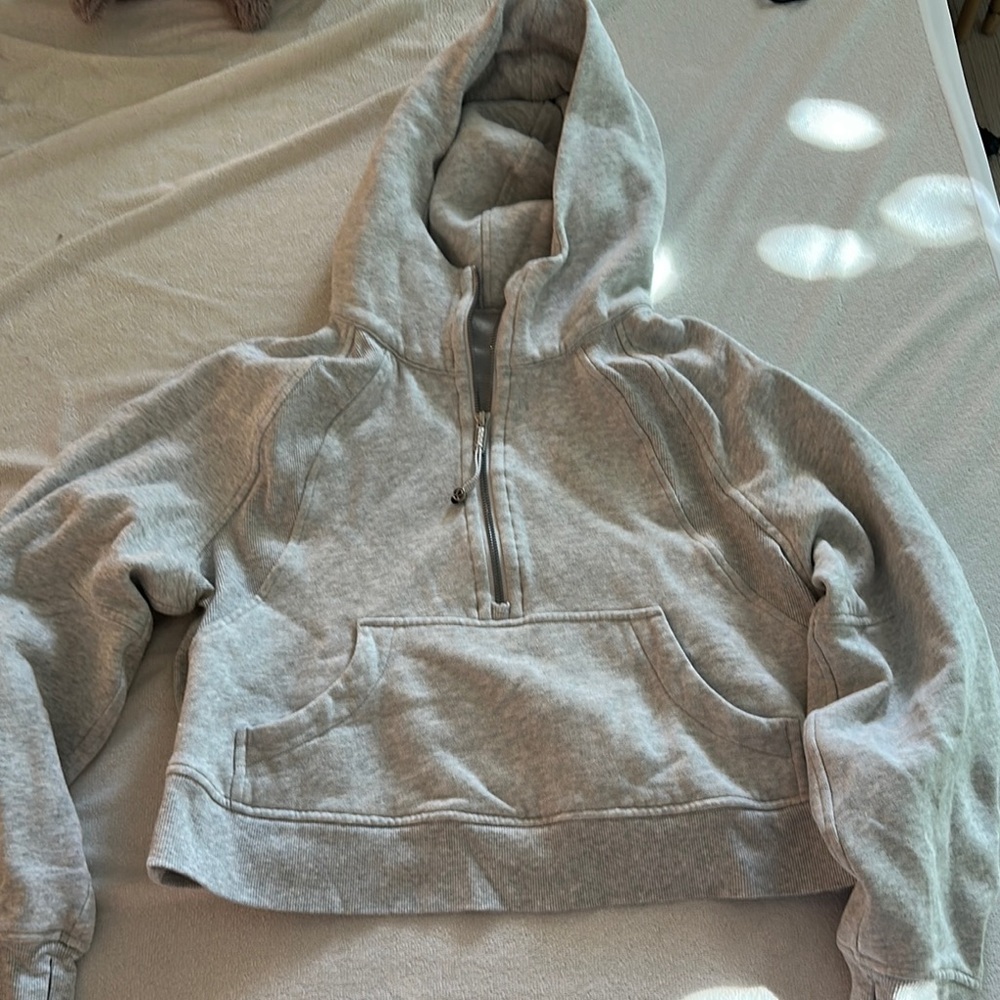 Gray Half-Zip Hoodie